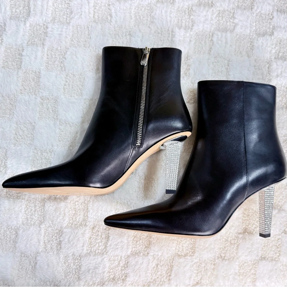 Michael Michael Kors Halle Black Leather Ankle Boots size 7M** 8.5M* 9M* - Picture 4 of 7